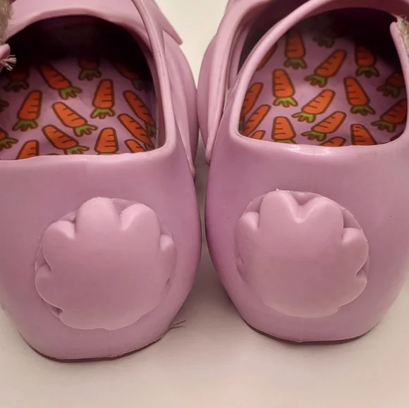 Mini Melissa Purple Bunny Rabbit Shoes - Picture 4 of 6
